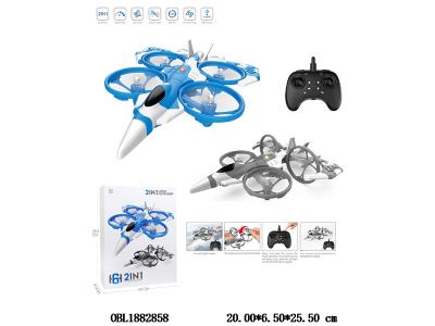 陆空两用遥控战斗机 配USB线 机身3.7v锂电池包电 遥控3*AAA不包电 2色混装_OBL1882858