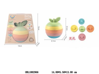 麦秆料无孔苹果叠叠乐套装_OBL1882966