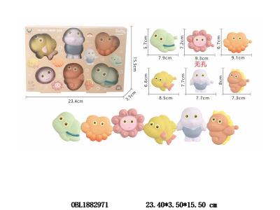 6只装麦秆料无孔串连海洋动物套装_OBL1882971