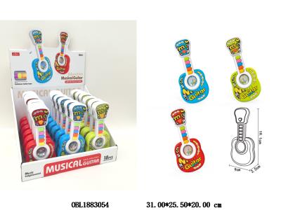 多功能吉他音乐电子琴 带灯光音乐 3色混装 2*AA不包电 18只装一展示盒_OBL1883054