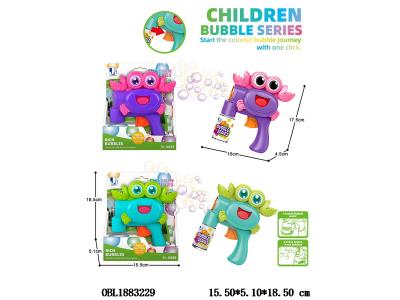 惯性螃蟹泡泡枪配70ML泡泡水 2色混装_OBL1883229