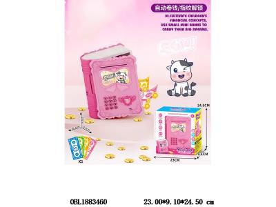 魔法书
卡通存钱罐 带灯光音乐密码
/模拟指纹
/自动开门
 /自动卷钱 3*AA不包电 奶牛_OBL1883460