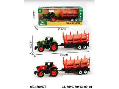 合金回力农夫车拖木条 2色混装_OBL1884072
