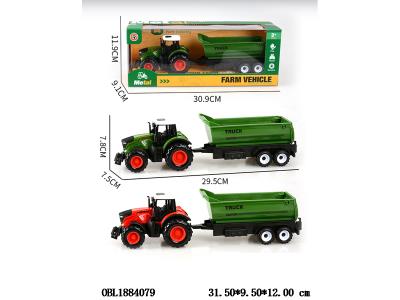 合金回力农夫车拖斗 2色混装_OBL1884079