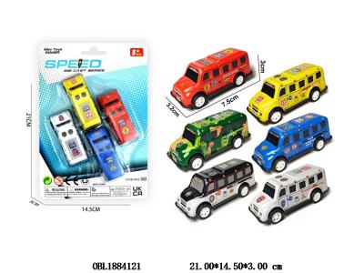 4只装回力铁皮巴士车套装 6款混装_OBL1884121