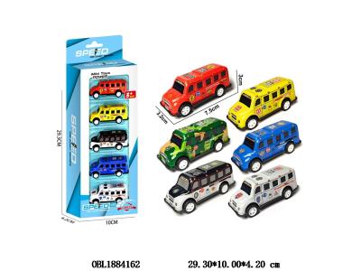 5只装回力铁皮跑巴士车套装 6款混装_OBL1884162