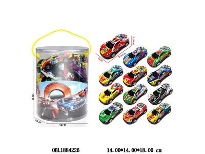 12只装回力铁皮跑车套装 12款混装_OBL1884226