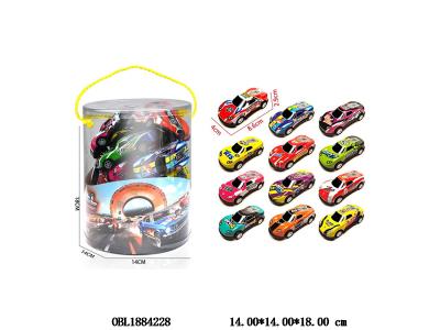 12只装回力铁皮跑车套装 12款混装_OBL1884228