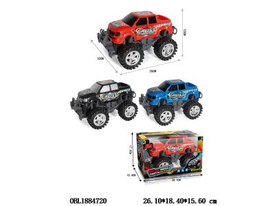 惯性皮卡越野车套装 3色混装_OBL1884720