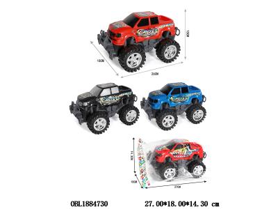 惯性皮卡越野车套装 3色混装_OBL1884730