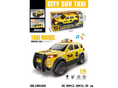 1:16惯性出租车带灯光音乐 3*AG13包电_OBL1885460