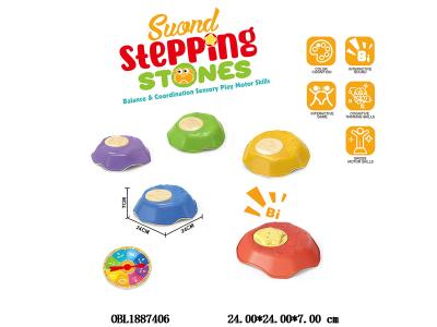 平衡训练过河石套装 1片星星口哨过河石_OBL1887406