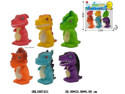 6只装搪胶恐龙套装 带BB哨_OBL1887421