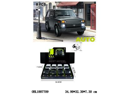 惯性车带灯光声音 可开门 3*AG13包电 2色混装 8只装一展示盒_OBL1887709