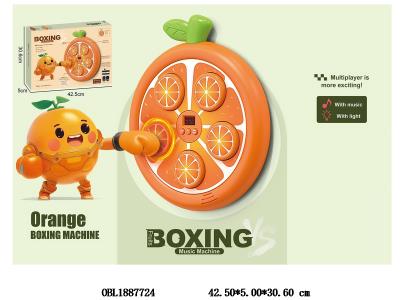 普通版橙子拳击机带灯光音乐配USB线 锂电池包电_OBL1887724