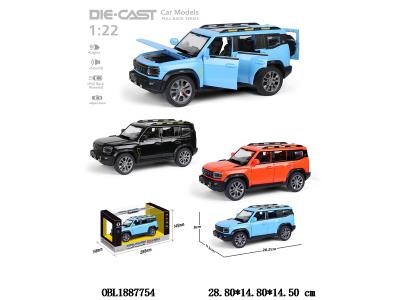 合金回力车带灯光声音 可开门 3*AG13包电 3色混装_OBL1887754