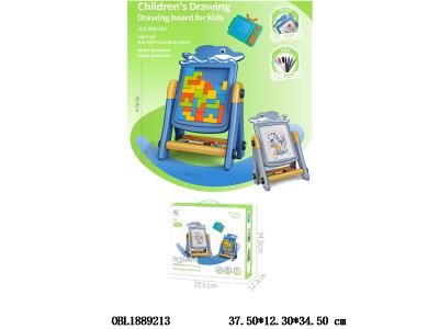 海豚立式绘画板带临摹盒 2色混装_OBL1889213