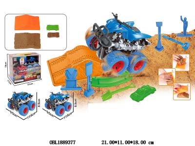 太空沙场景套装配惯性车_OBL1889377