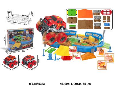 太空沙场景套装配惯性车_OBL1889382