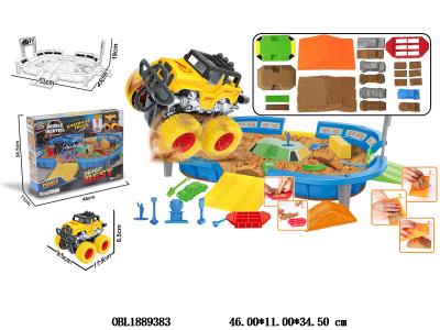 太空沙场景套装配惯性车_OBL1889383