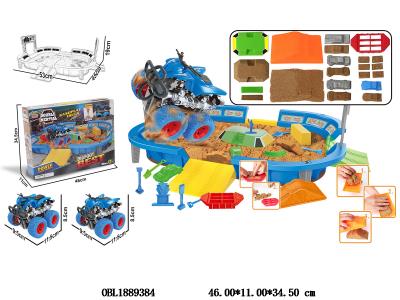 太空沙场景套装配惯性车_OBL1889384