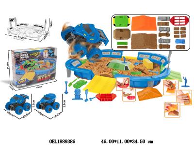 太空沙场景套装配惯性车_OBL1889386