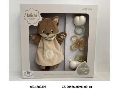 婴儿摇铃/硅胶/毛绒安抚公仔套装_OBL1889397