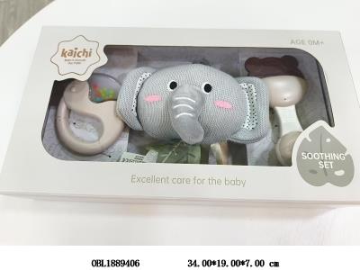 婴儿摇铃/小象手拉音乐盒套装_OBL1889406