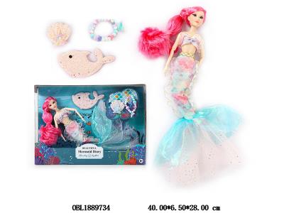 11.5寸实身活动关节美人鱼芭芘套装 衣服1款1色_OBL1889734