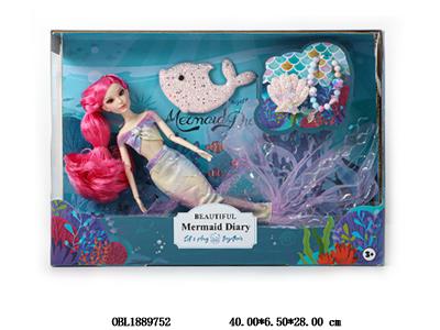 11.5寸实身活动关节美人鱼芭芘套装 衣服1款1色_OBL1889752