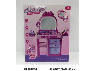 过家家梳妆台套装 带灯光音乐 3*AA不包电_OBL1889858