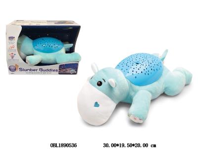 安抚河马带灯光音乐投影 3*AA不包电_OBL1890536