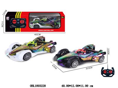 1:24 遥控F1赛车 车身3*AA不包电 遥控2*AA不包电 2色混装_OBL1893228