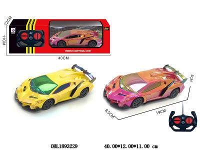 1:24 仿真遥控跑车 带灯光 车身3*AA不包电 遥控2*AA不包电 2色混装_OBL1893229