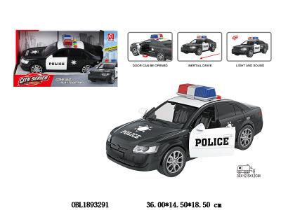 惯性警车带灯光声音 可开门 3*AAA不包电_OBL1893291