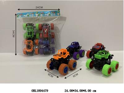 4只装双惯性越野车 4色混装_OBL1894479