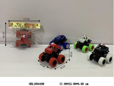 双惯性越野警车 4色混装_OBL1894498