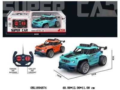 四通遥控越野车 车身3*AA不包电 遥控2*AA不包电 27频率 2色混装_OBL1894874