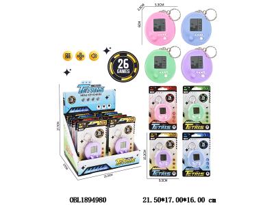 迷你摇杆圆形俄罗斯方块游戏机 2*AG13包电 12板装一展示盒_OBL1894980