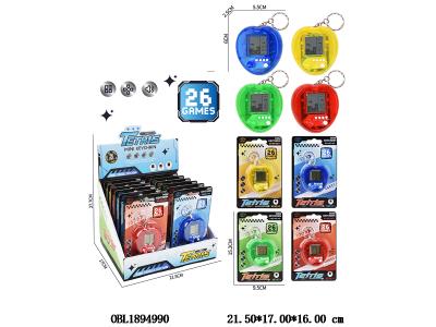 迷你摇杆三角形俄罗斯方块游戏机 2*AG13包电 4色混装 12板装一展示盒_OBL1894990