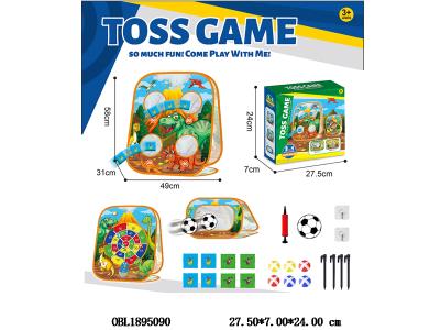 足球恐龙世界户外沙包投靶投掷可折叠标靶套装 球出厂无充气 图案可定制_OBL1895090