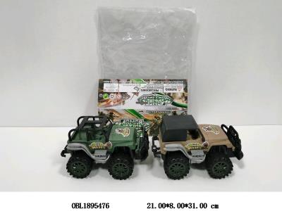惯性越野军事车 2色混装_OBL1895476