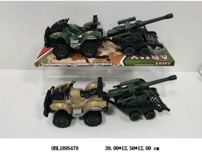 惯性越野军事沙地车 拖大炮 2色混装_OBL1895479