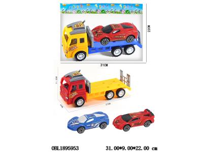 惯性拖头车带惯性跑车 2色混装 跑车随机2色混装_OBL1895953