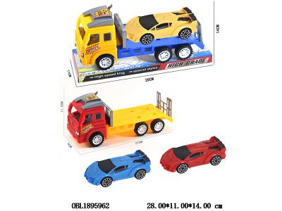 惯性拖头车带惯性跑车 2色混装 跑车3色随机2色混装_OBL1895962
