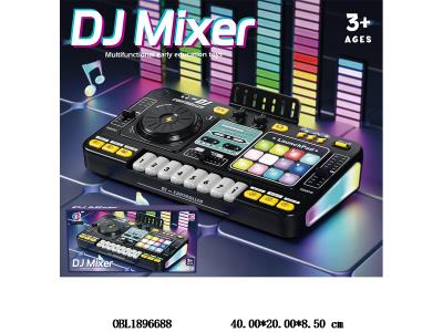 多功能DJ打碟机带声光 蓝牙 配USB线 14500锂电池包电 黑_OBL1896688