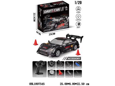 遥控GTR漂移车带灯光 配USB线 车身3.7V包电 遥控器2*AA不包电 2.4G频率_OBL1897545