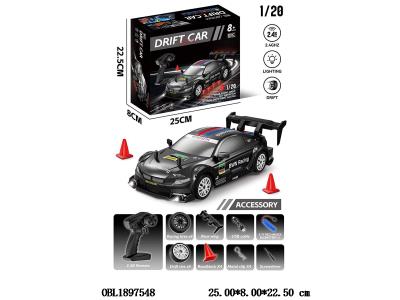 遥控GTR漂移车带灯光 配USB线 车身3.7V包电 遥控器2*AA不包电 2.4G频率_OBL1897548