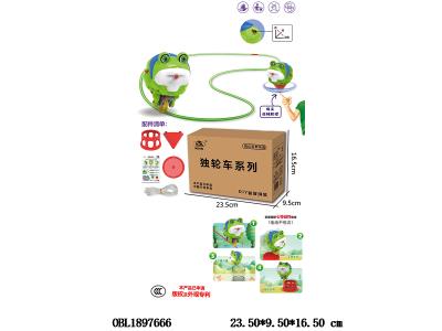 中文版不倒翁独轮青蛙 2*AAA不包电_OBL1897666