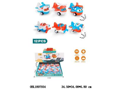 回力飞机 2款多色混装 12只装一展示盒_OBL1897934